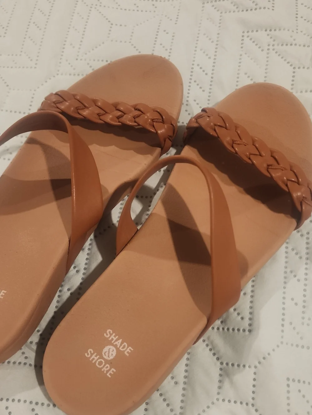 SHADE SHORE Women’s Shade & Shore Dani Sandals Brown Size 7